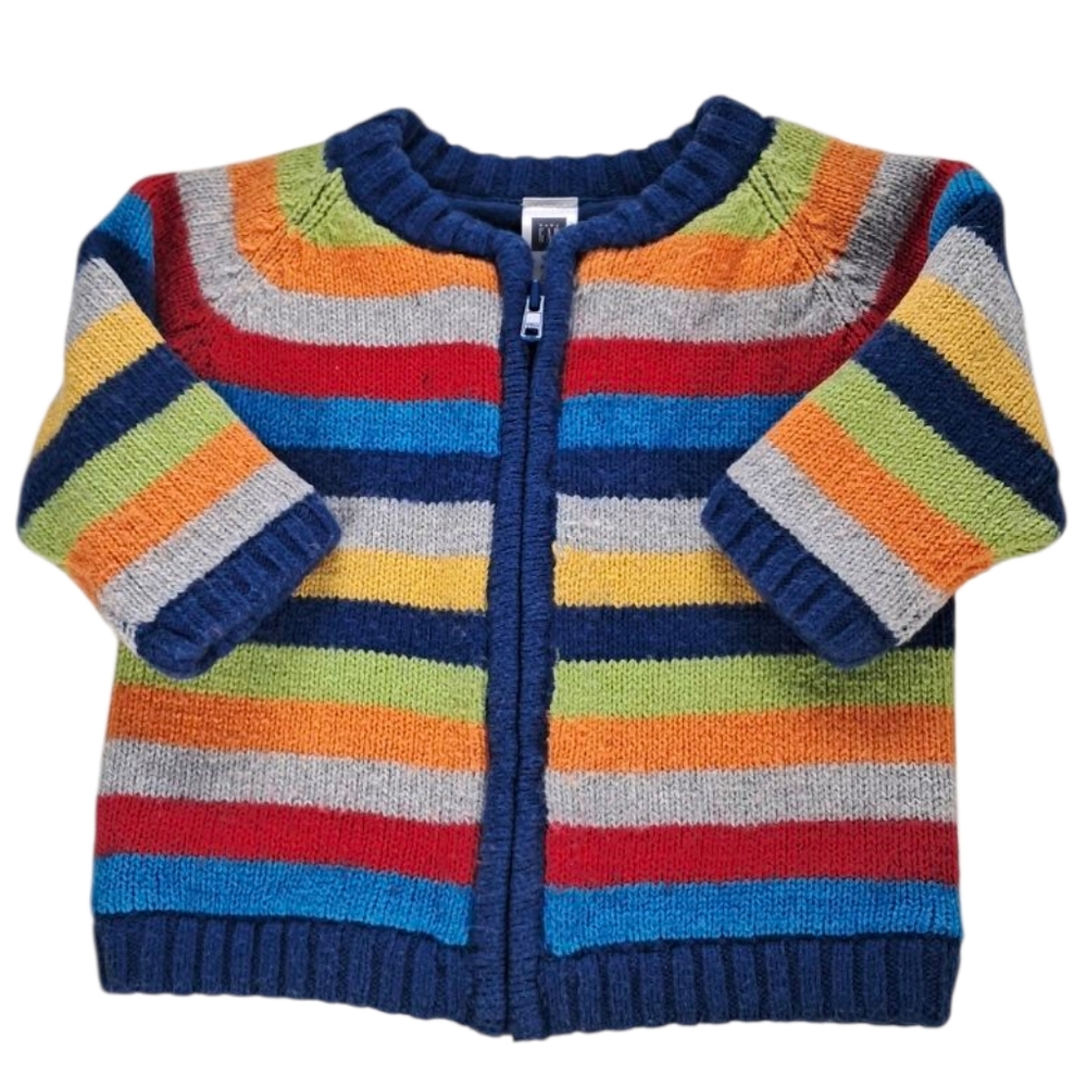 GAP Multicolor Striped Sweater Size 3-6 Months